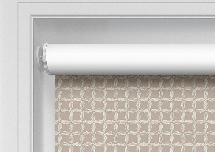 Leaf Tile, Soft Truffle - Twist&Fit Roller Blind - Image 10